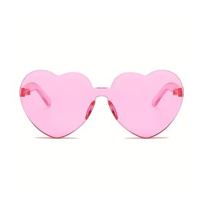 Heart-Shaped Pink Sunglasses