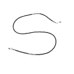 Brillenkordel Rasta schwarz